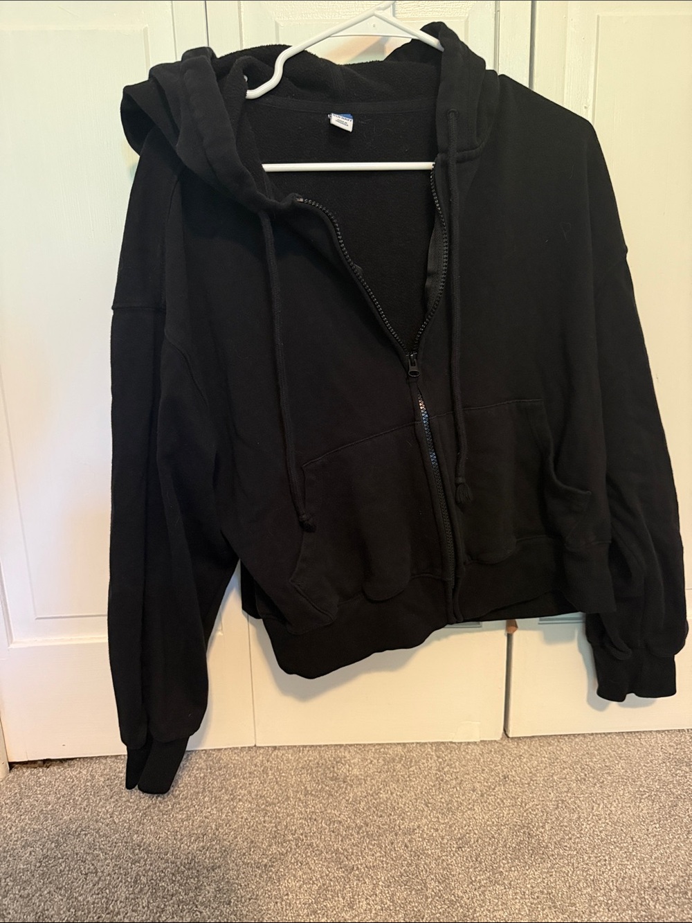 Old Navy Black Women's Zip-Up Hoodie